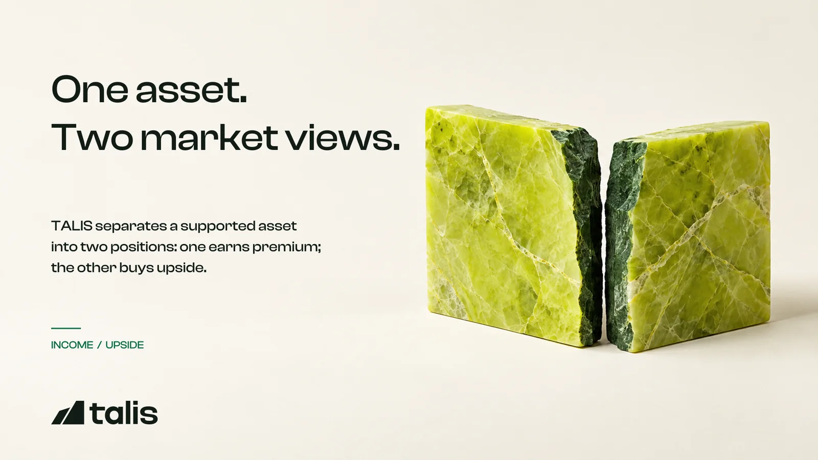 One asset. Two market views.